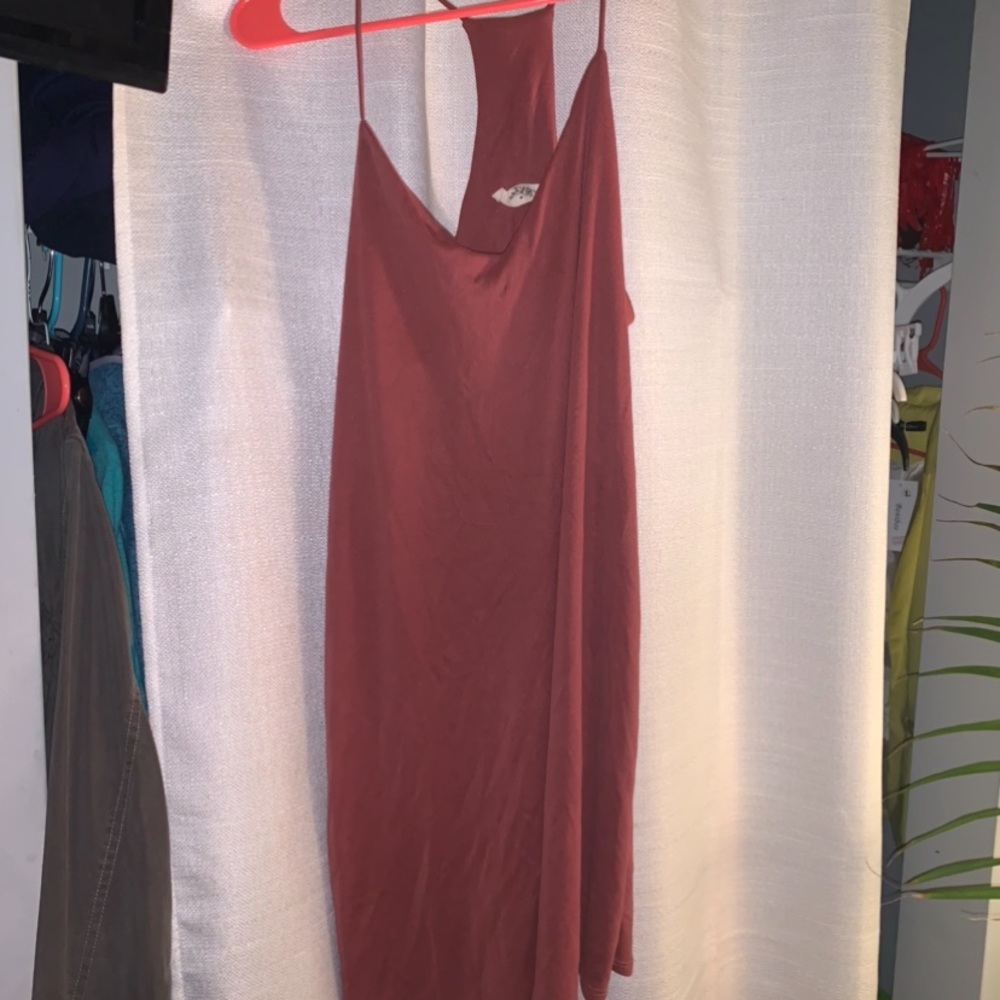 Dark pink dress